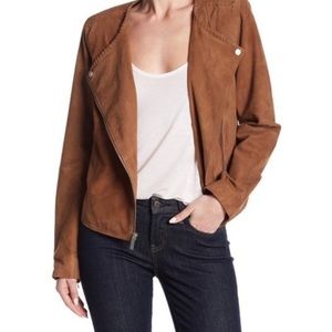 Sanctuary  suede cropped moto jacket